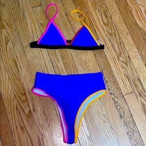 SHEIN Royal Blue High Wasted Bikini